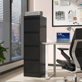 Siavonce Black Office Cabinet