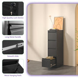 Siavonce Black Office Cabinet