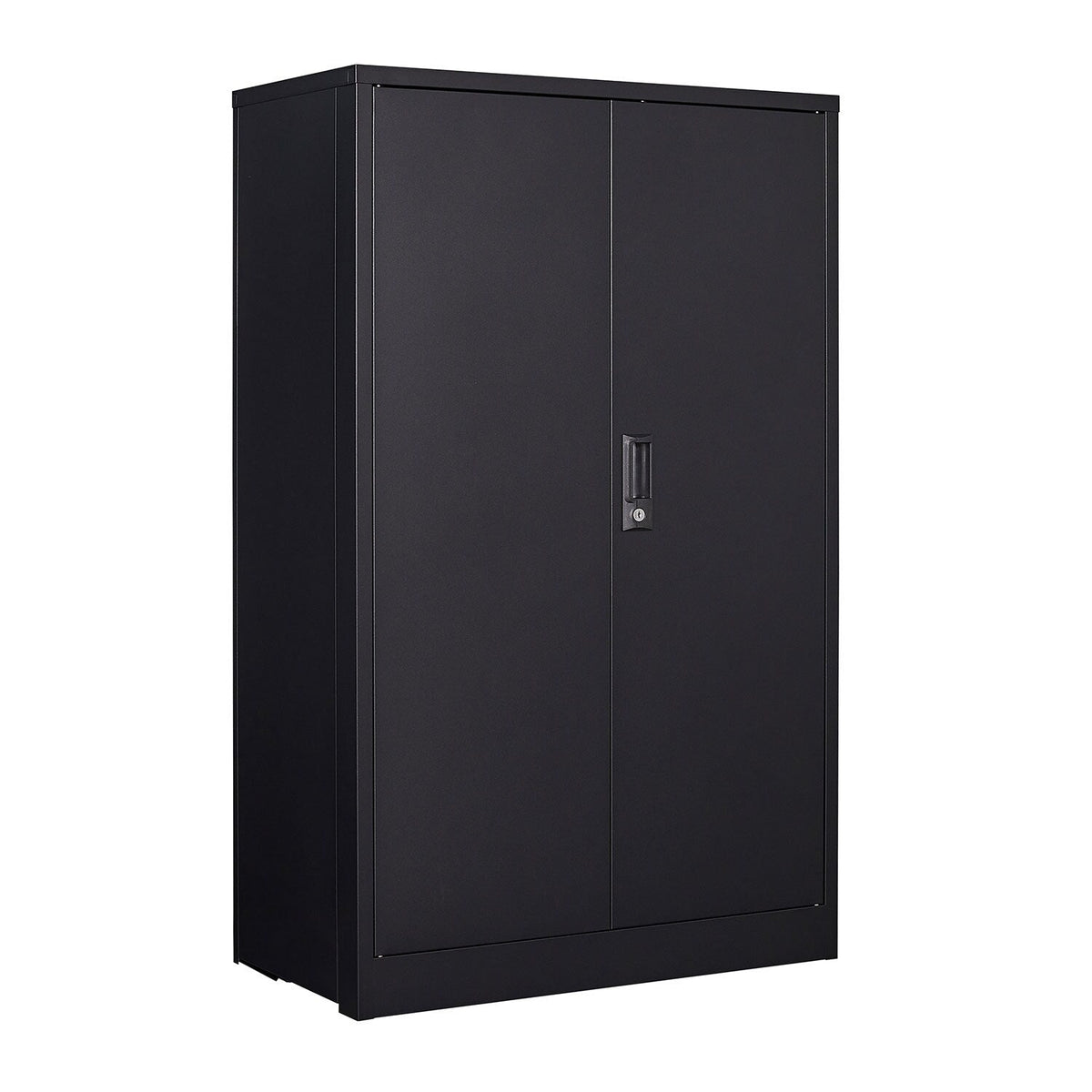 Siavonce Black 3-Shelf Office Cabinet
