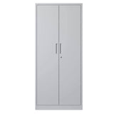 Siavonce White 4-Shelf Office Cabinet