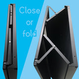 Siavonce Black 3-Shelf Office Cabinet