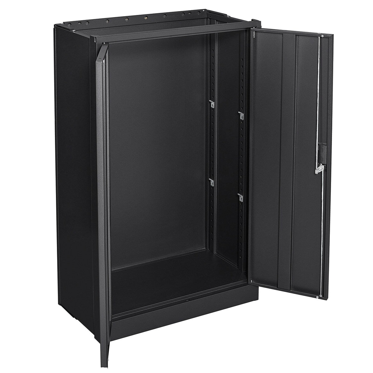 Siavonce Black 3-Shelf Office Cabinet