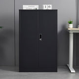 Siavonce Black 3-Shelf Office Cabinet