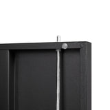 Siavonce Black 3-Shelf Office Cabinet