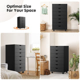 Siavonce Black Office Cabinet