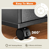 Siavonce Black Office Cabinet