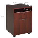 Siavonce Brown 1-Shelf Office Cabinet