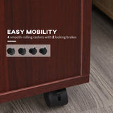Siavonce Brown 1-Shelf Office Cabinet