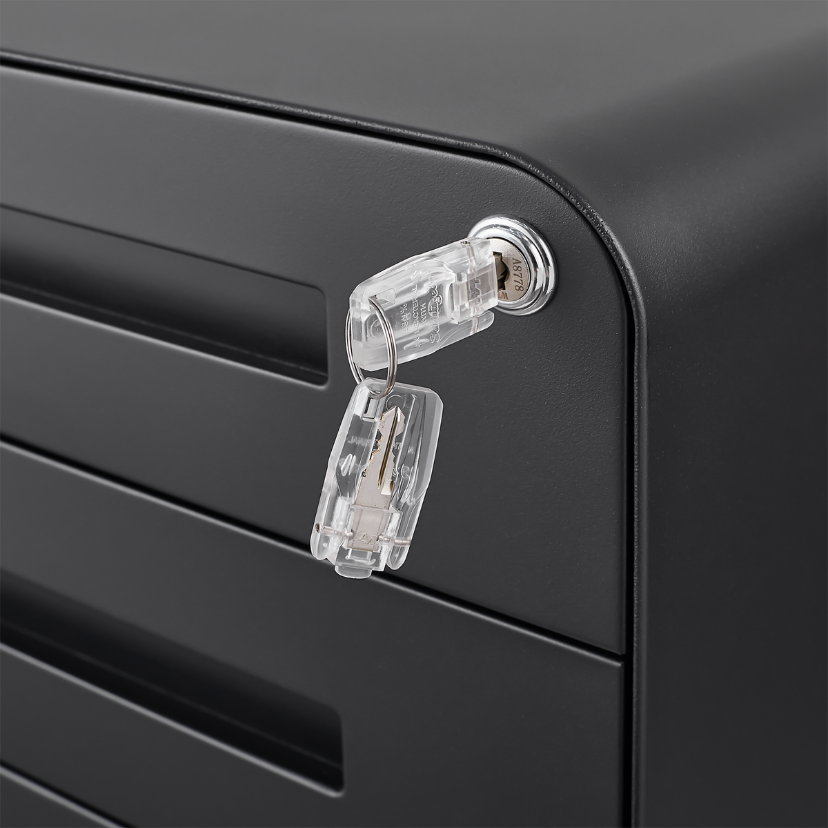 Mondawe Black 3-Drawer 15.75-in File Cabinet
