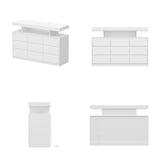 FUFU&GAGA Modern/Contemporary White Tv Cabinet Integrated Tv Mount (Accommodates TVs up to 48-in)