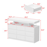 FUFU&GAGA Modern/Contemporary White Tv Cabinet Integrated Tv Mount (Accommodates TVs up to 48-in)