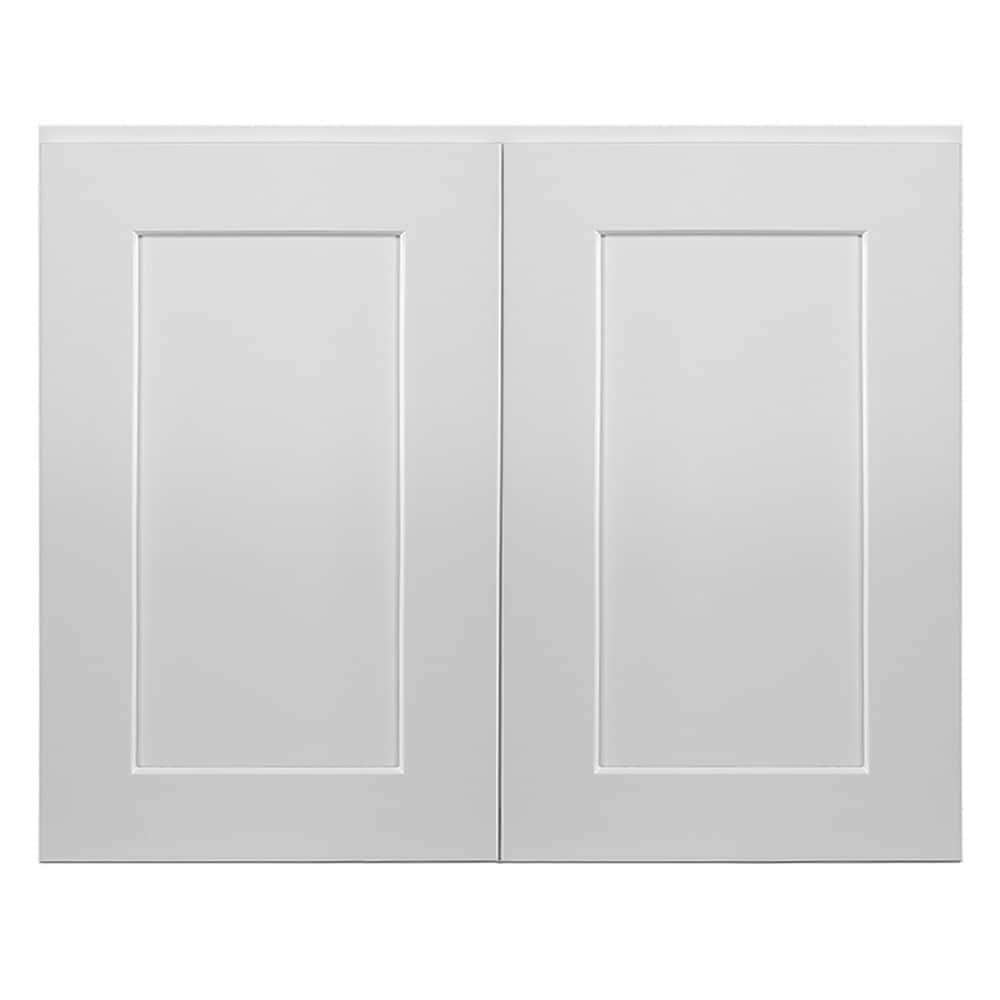 Design House Brookings 30-in W x 24-in H x 12-in D White Maple Wall Ready To Assemble Plywood Cabinet (Recessed Panel Shaker Door Style)