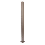 Deckorators Contemporary Cable 2.5-in x 2.5-in x 4-1/2-ft Textured Bronze Aluminum Deck Bottom Stair Post