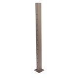 Deckorators Contemporary Cable 2.5-in x 2.5-in x 3-1/2-ft Textured Bronze Aluminum Deck End Post