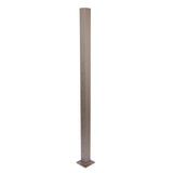Deckorators Contemporary Cable 2.5-in x 2.5-in x 4-1/2-ft Textured Bronze Aluminum Deck Middle Stair Post