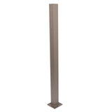 Deckorators Contemporary Cable 2.5-in x 2.5-in x 3-1/2-ft Textured Bronze Aluminum Deck Line Post