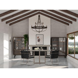 Progress Lighting Gulliver 9-Light Black Coastal Chandelier