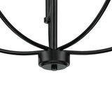 Progress Lighting Leyden 5-Light Matte Black Transitional Chandelier