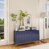 Mondawe 29.5 in. 3-Door Accent Cabinet, Blue