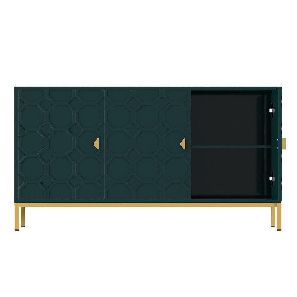 Mondawe 29.5 in. 3-Door Accent Cabinet, Green
