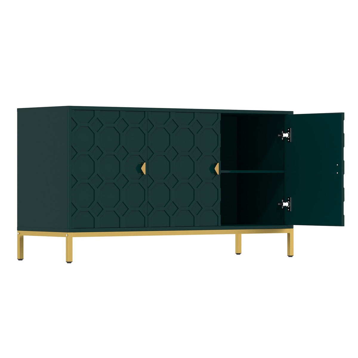 Mondawe 29.5 in. 3-Door Accent Cabinet, Green