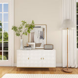 Mondawe 29.5 in. 3-Door Accent Cabinet, White
