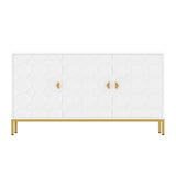 Mondawe 29.5 in. 3-Door Accent Cabinet, White