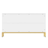 Mondawe 29.5 in. 3-Door Accent Cabinet, White