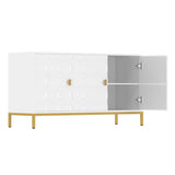 Mondawe 29.5 in. 3-Door Accent Cabinet, White