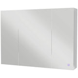 Forclover 35.5-in x 25.5-in Lighted LED Surface Mount White Medicine Cabinet