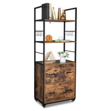 Winado Brown 2-Drawer 18.89-in File Cabinet