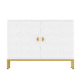 Mondawe 40 in. 2-Door Accent Cabinet Chests, White