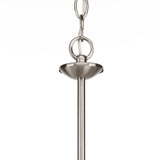 Progress Lighting Drum Shade 5-Light Brushed Nickel Transitional Chandelier