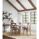 Progress Lighting Drum Shade 5-Light Brushed Nickel Transitional Chandelier