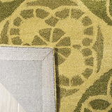 Safavieh Wyndham Hutton 7 x 7 Honey/Green Square Indoor Abstract Bohemian/Eclectic Handcrafted Area Rug