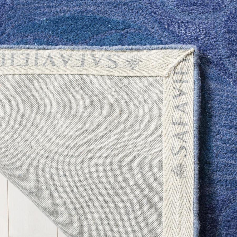 Safavieh Wyndham Hutton 10 x 14 Blue Indoor Abstract Bohemian/Eclectic Handcrafted Area Rug