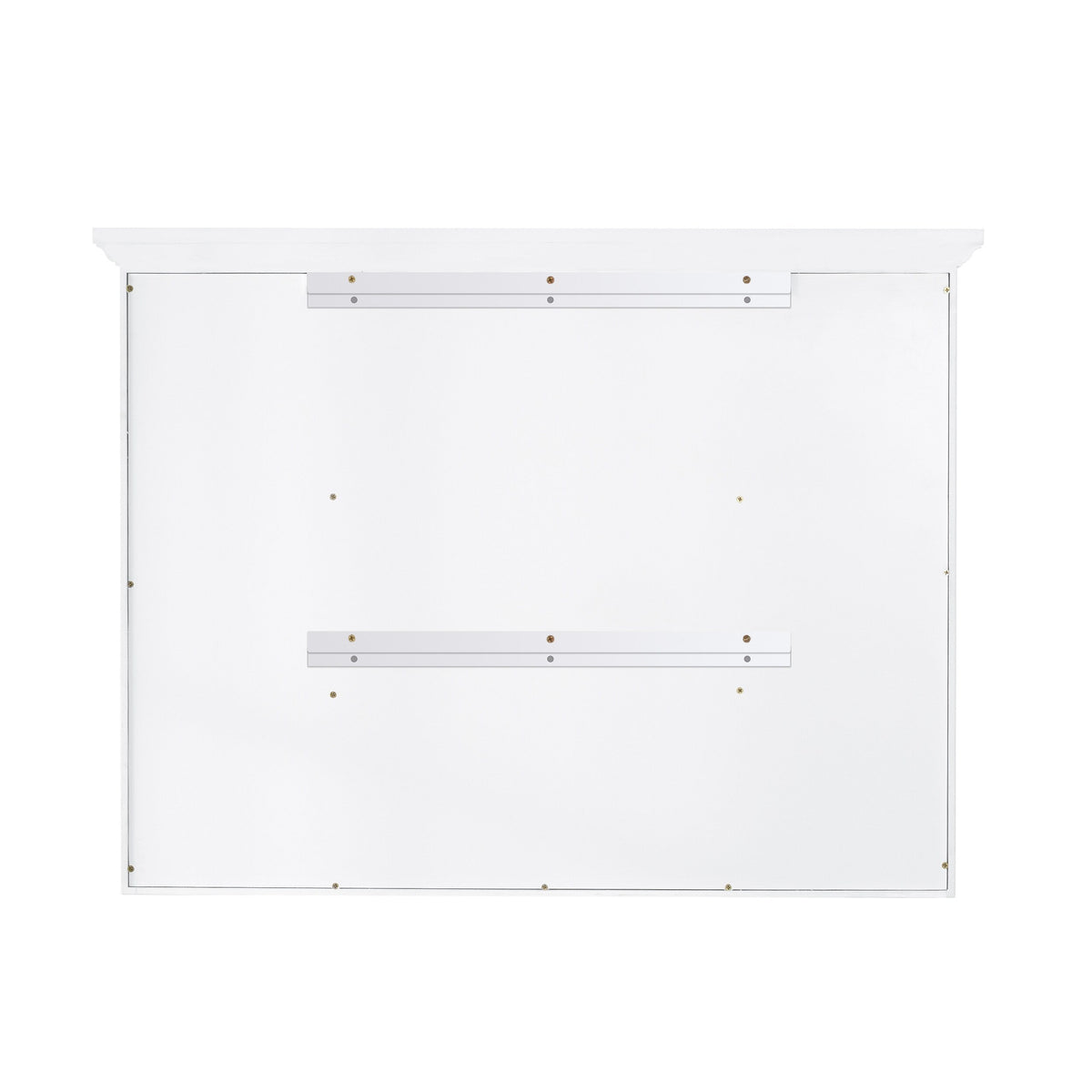 Forclover 40-in x 30-in Surface Mount White Mirrored Soft Close Medicine Cabinet