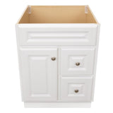 Hampton 24 in. W x 21 in. D x 33.5 in. H Bathroom Vanity Cabinet Only in White