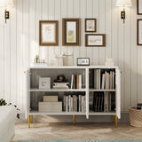 Mondawe 29.5 in. 3-Door Accent Cabinet, White