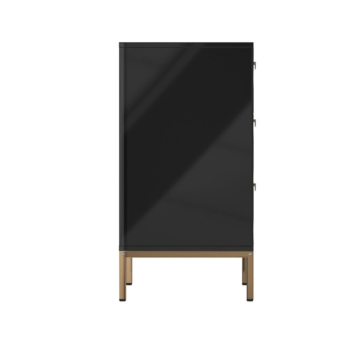 Mondawe 31.5 in. 3-Drawer  Cabinet, Black