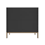 Mondawe 31.5 in. 3-Drawer  Cabinet, Black