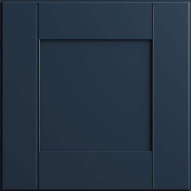 Home Decorators Collection Washington 30 in. W. x 24 in. D x 34.5 in. H in Blue Thermofoil Plywood Assembled Drawer Base Microwave Kitchen Cabinet