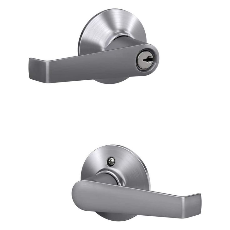 Schlage F80 Elan Elan Satin Chrome Universal Keyed Entry Door Handle