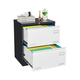 Maocao Hoom Black+White 23.62-in File Cabinet