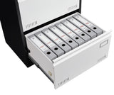 Maocao Hoom Black White 3-Drawer 23.62-in File Cabinet