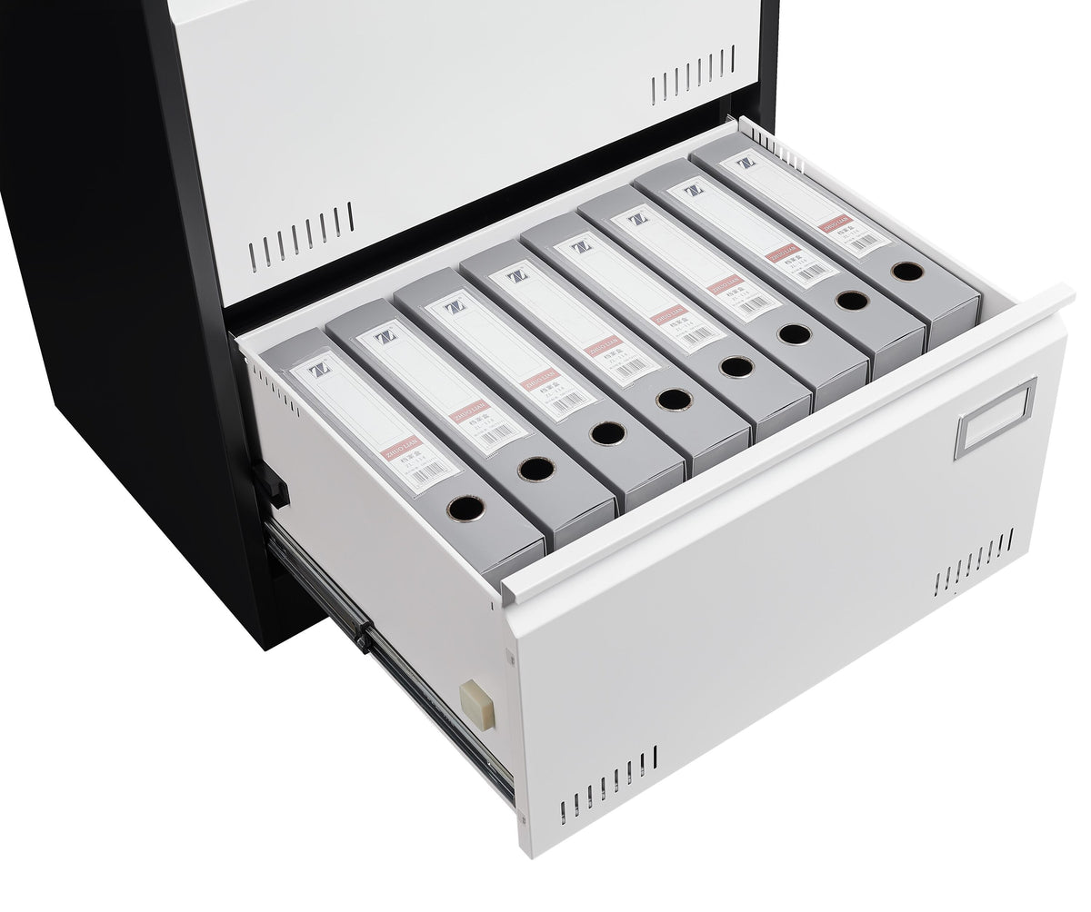 Maocao Hoom Black+White 23.62-in File Cabinet