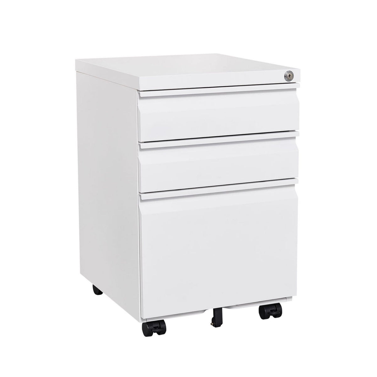 Maocao Hoom White 3-Drawer 15.35-in File Cabinet
