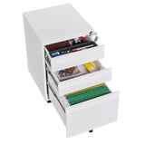 Maocao Hoom White 3-Drawer 15.35-in File Cabinet