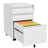 Maocao Hoom White 3-Drawer 15.35-in File Cabinet