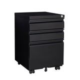 Maocao Hoom Black 3-Drawer 15.35-in File Cabinet